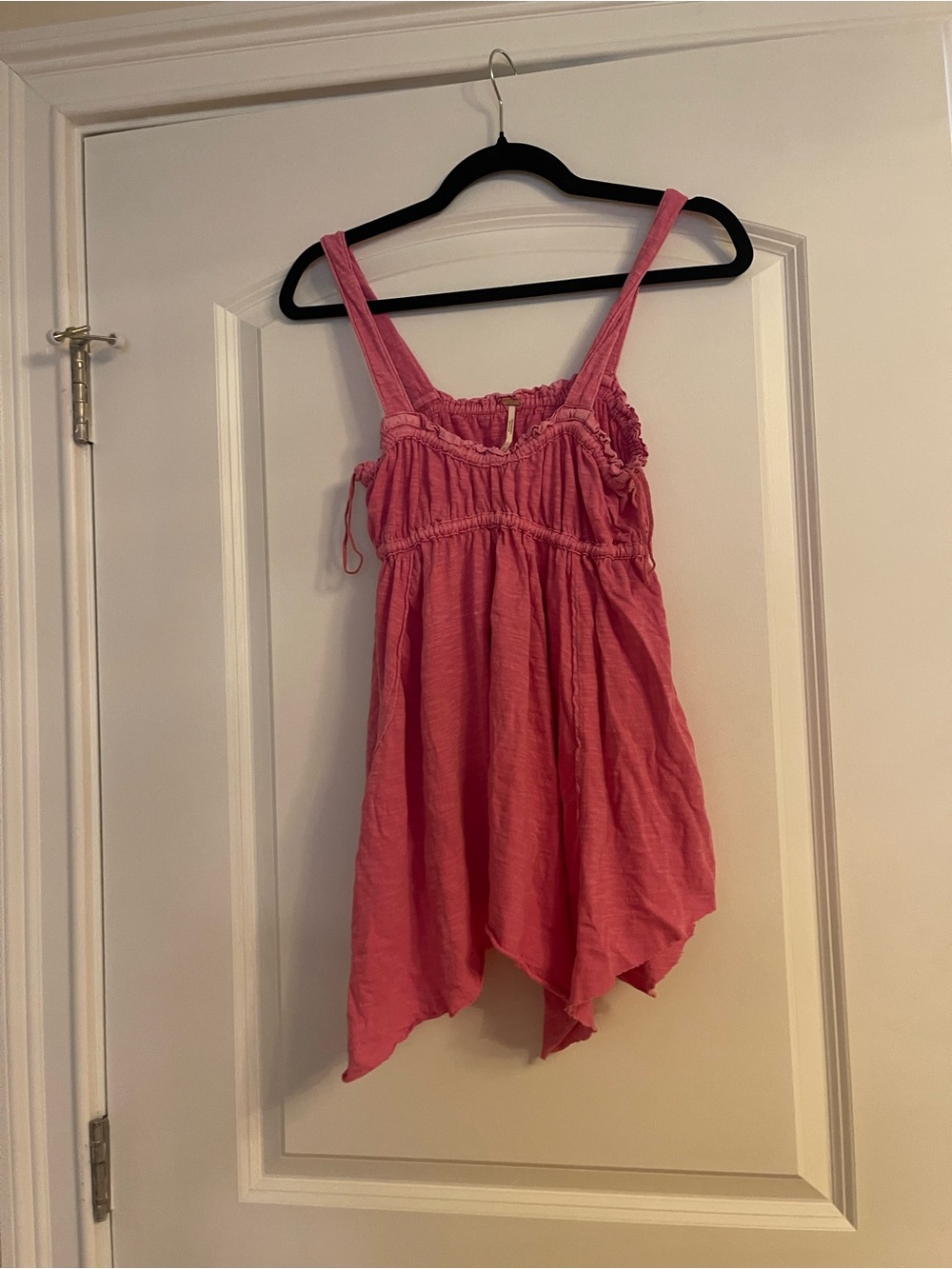 Free People Ruffled Pink Peasant Top
